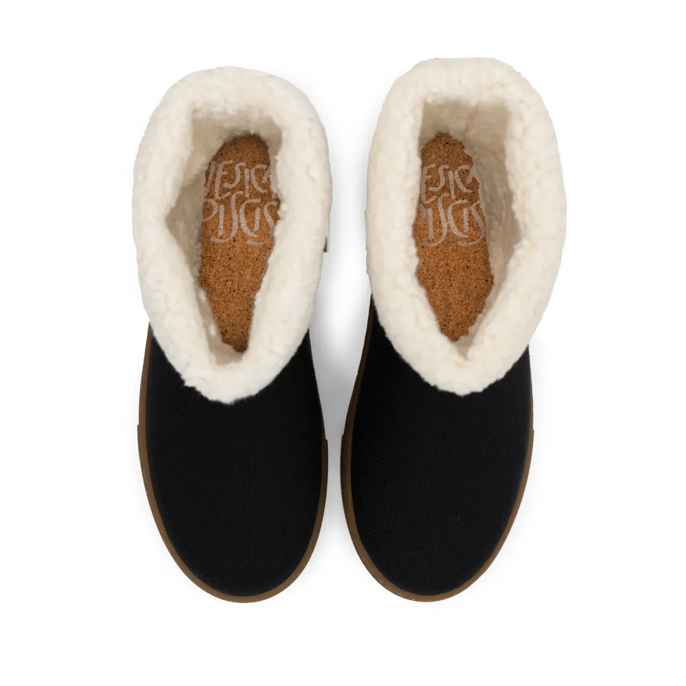 Vegan winter bootie ravenzwart JID001 36