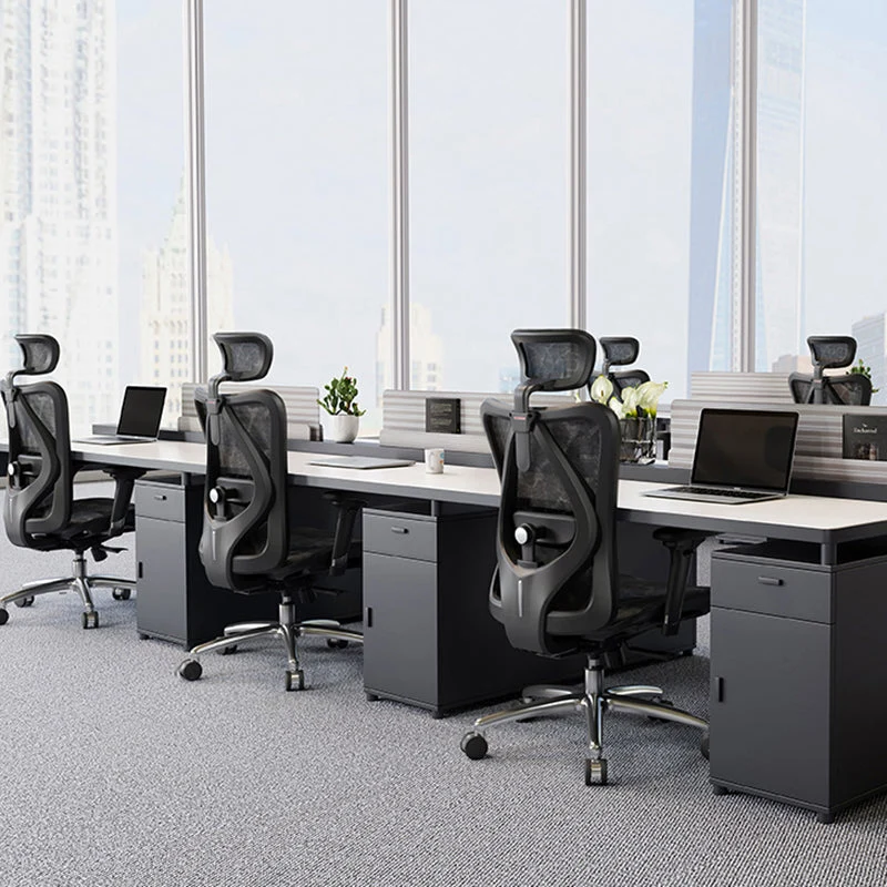 OEM Kwaliteit Draaivoet Adjustable Arms Executive Chair Modern Adjustable Seat Height Chair Black