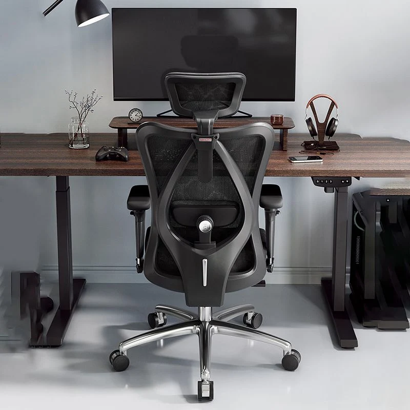 OEM Kwaliteit Draaivoet Adjustable Arms Executive Chair Modern Adjustable Seat Height Chair Black
