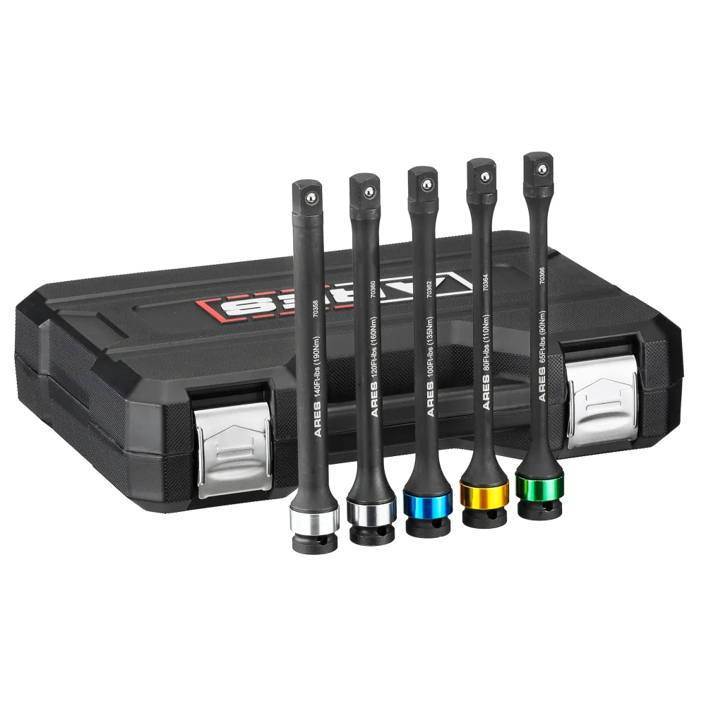 ARES 70367 - Torque Limiting Extension Bar Set