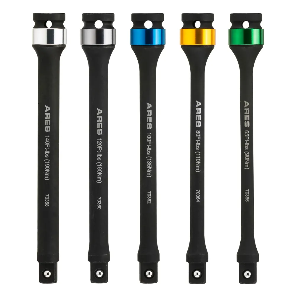 ARES 70367 - Torque Limiting Extension Bar Set