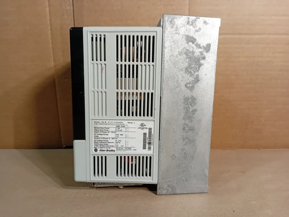 1 hp, 600 volts, 3-Phase VF Drive 20AE1P7A0AYNNNNN