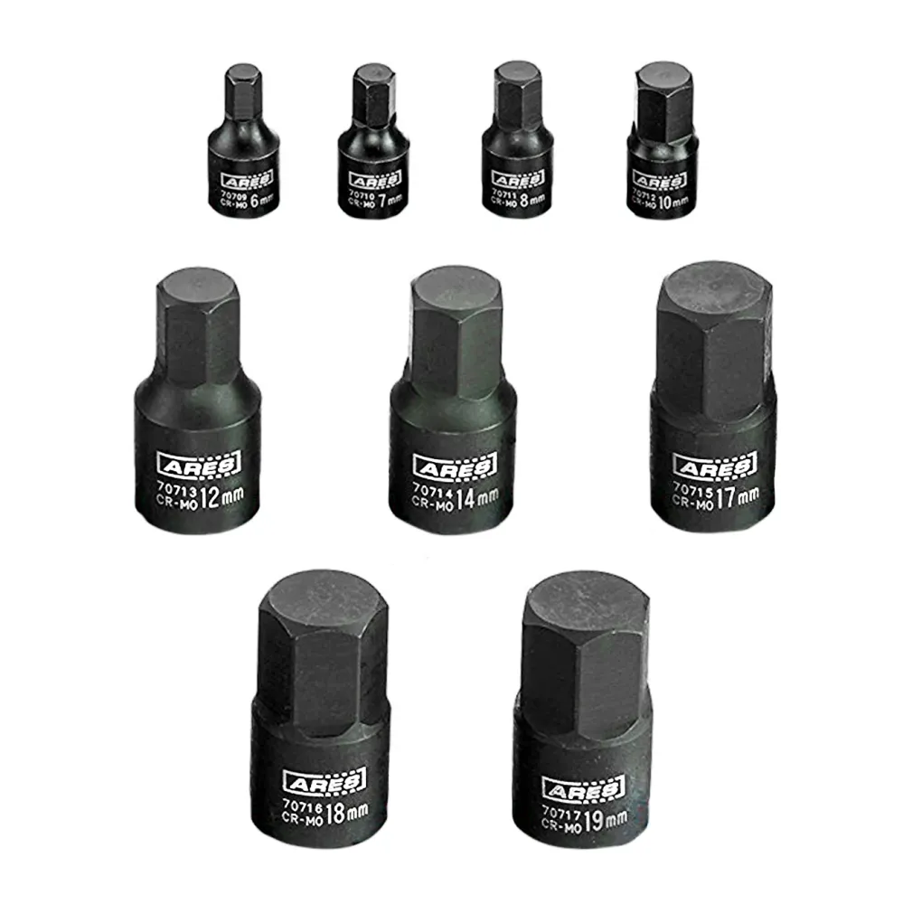 ARES 70497 - 9-Piece Metric Impact Hex Driver Set