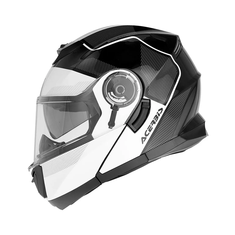 E-Gemarkeerd ACERBIS CASCO MODULEERBAAR SEREL 22.06 NEGRO BLANCO Negro