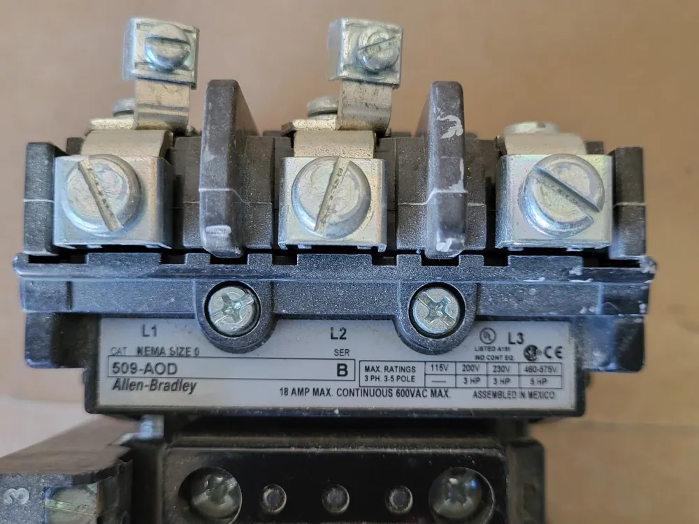 E-Gemarkeerd 18 Amp Full Voltage Non-Reversing Starter 509-AOD