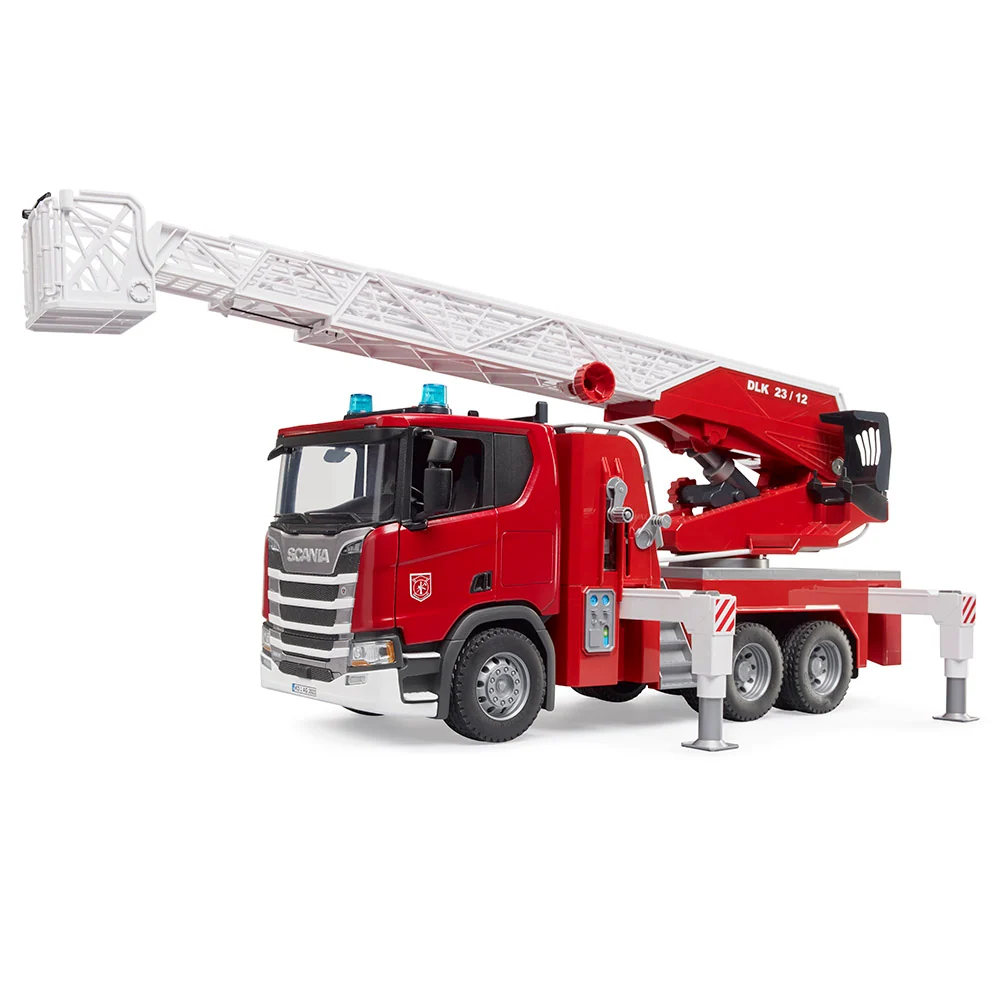 Industrieel Sterk Scania fire truck groot rotating ladder