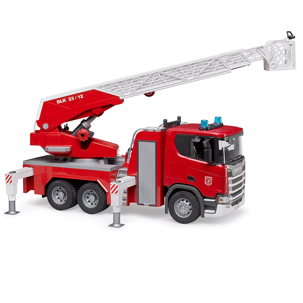 Industrieel Sterk Scania fire truck groot rotating ladder
