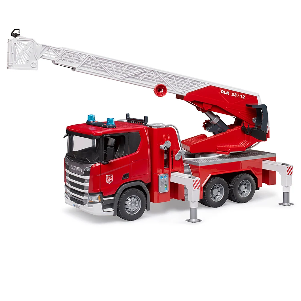 Industrieel Sterk Scania fire truck groot rotating ladder