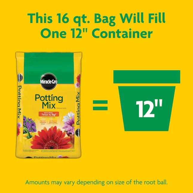 Miracle-Gro 16-Quart All-purpose Potting Soil Mix