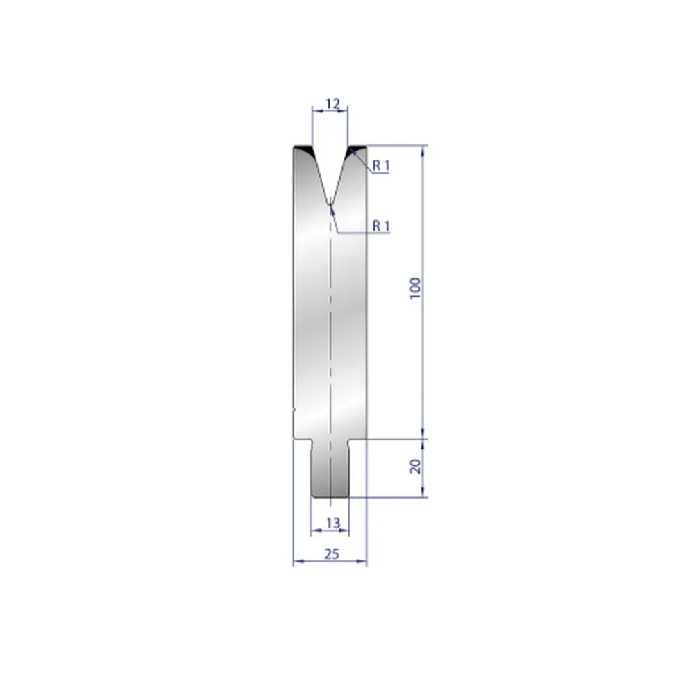 OEM Kwaliteit Part No. 3209 @ 40mm 30 Degree Enkel V Die